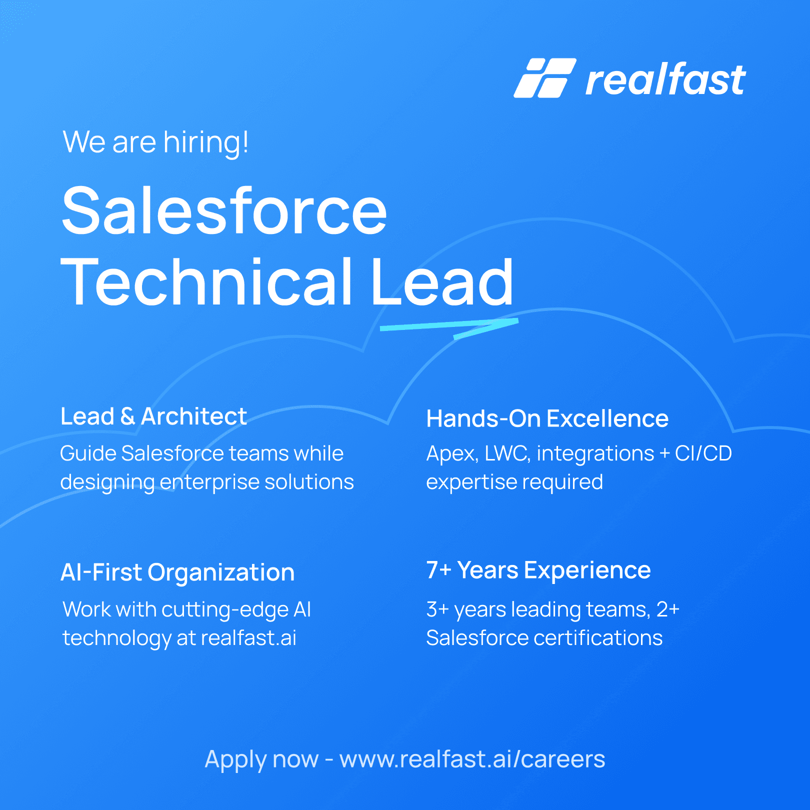 realfast Salesforce Technical Lead hiring creative